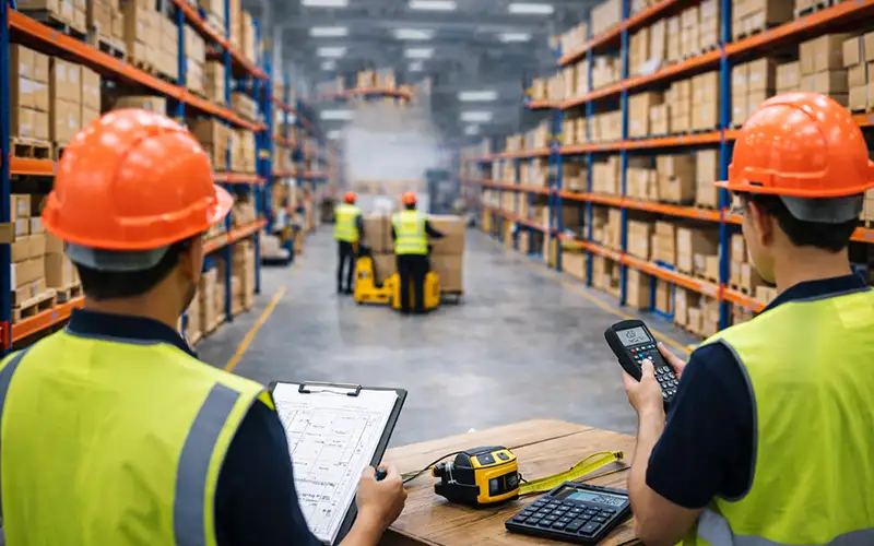 محاسبه فضای انبار